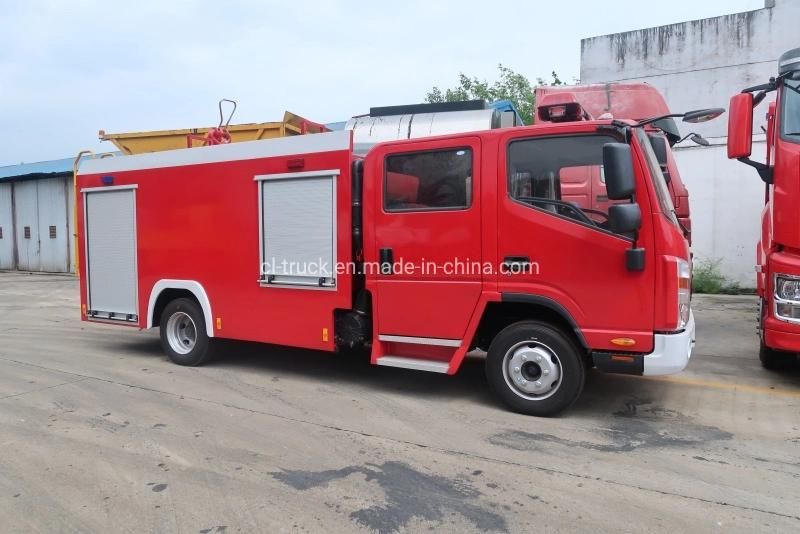 China Brand JAC Double Row 3cbm 3tons Fire Engine Truck