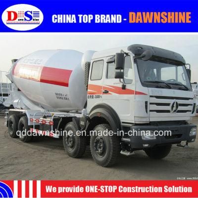 Beiben Ng80 8X4 12 Wheels 336HP 375HP 12m3 Concrete Mixer Truck