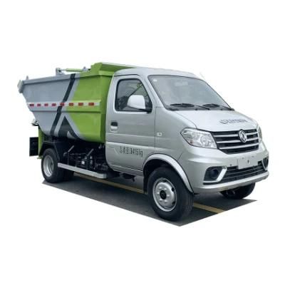DFAC 4X2 Pure Electric New Energy Self-Loading Compressed Garbage Truck Transport to Portable Garbage Station