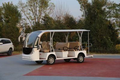 Durable in Use Sightseeing Vehicle 4 Wheel Electric Car Electro Mini Bus