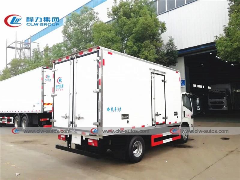 3tons 5tons Jmc 4X2 Refrigerated Van Truck Refrigerator Freezer Truck for Carbonated Drinks with Thermo King