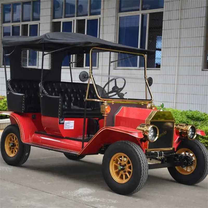 Luxury Cheap 4-5 Seats Electric Vintage Golf Cart for Wedding Resort Hotel Classic Car