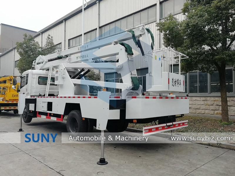 4X2 Double Cabin 12-14m Aerial Working Truck Mounted Aerial Work Platform Truck for Sale