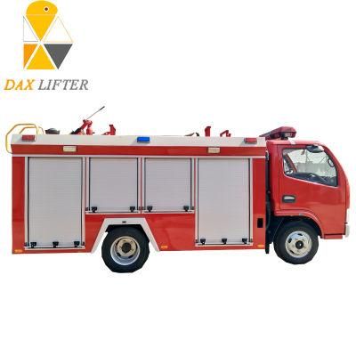 Daxlifter High Efficiency 4 People Water Tank Fire Fighting Truck