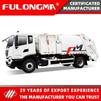 Fulongma Waste Sorting Garbage Classification Split Body Garbage Compactor Truck
