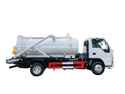 I-Suzu 3m3 4m3 Vacuum Tank 3 Cubic Meter 4 Cubic Meter Sewage Suction Vacuum Truck in Stock with Good Price