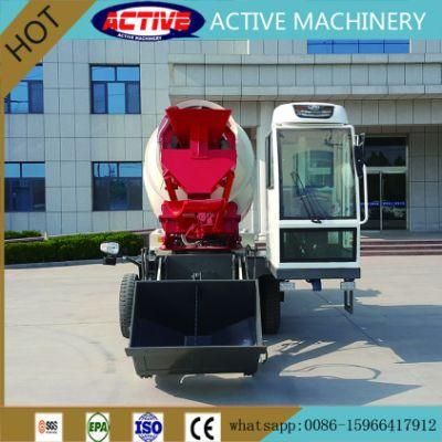 2.8 Cube Meters Self Propelled&Self Loading Mobile Diesel Concrete Mixers for Sale