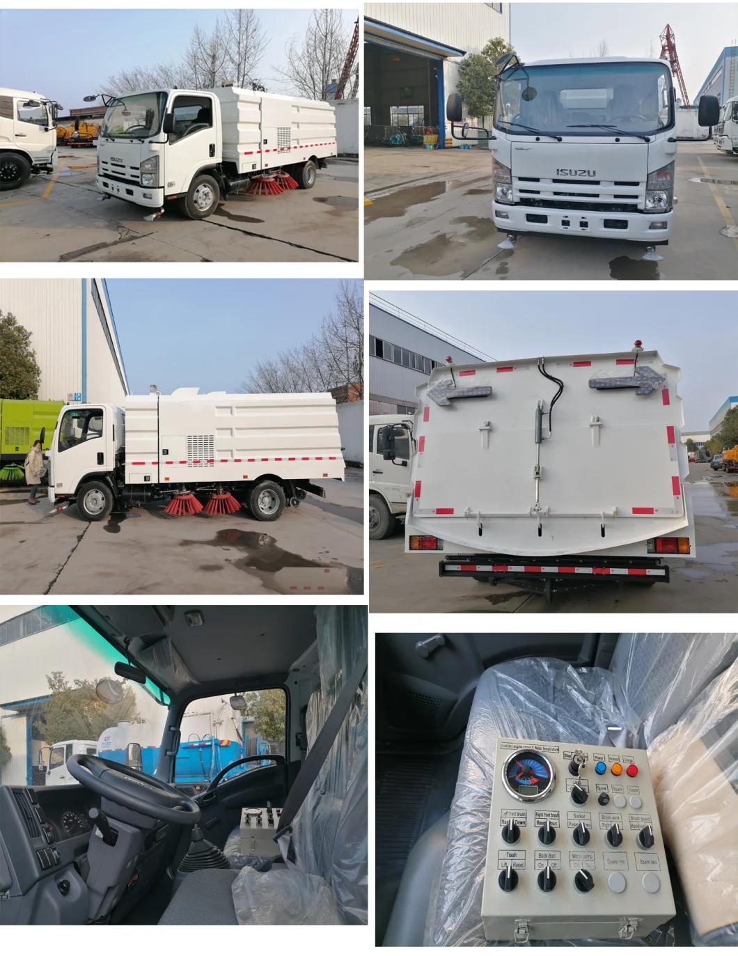 City Street Cleaning Machine Truck Vacuum Isuzu 9cbm to 20cbm Road Sweeper Truck