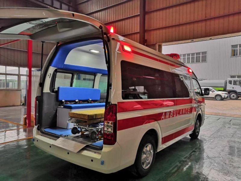 Good Quality 4WD Military Brand New Foton Ambulance Cart Monitor ICU Ambulance