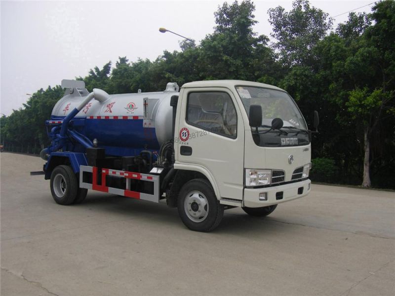 Dongfeng Vacuum Truck Capacity 5000liters 6000liters Suction Sewage Jetting Vehicle