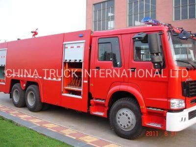 Sinotruk HOWO 6X4 Red Foam Fire Fighting Truck