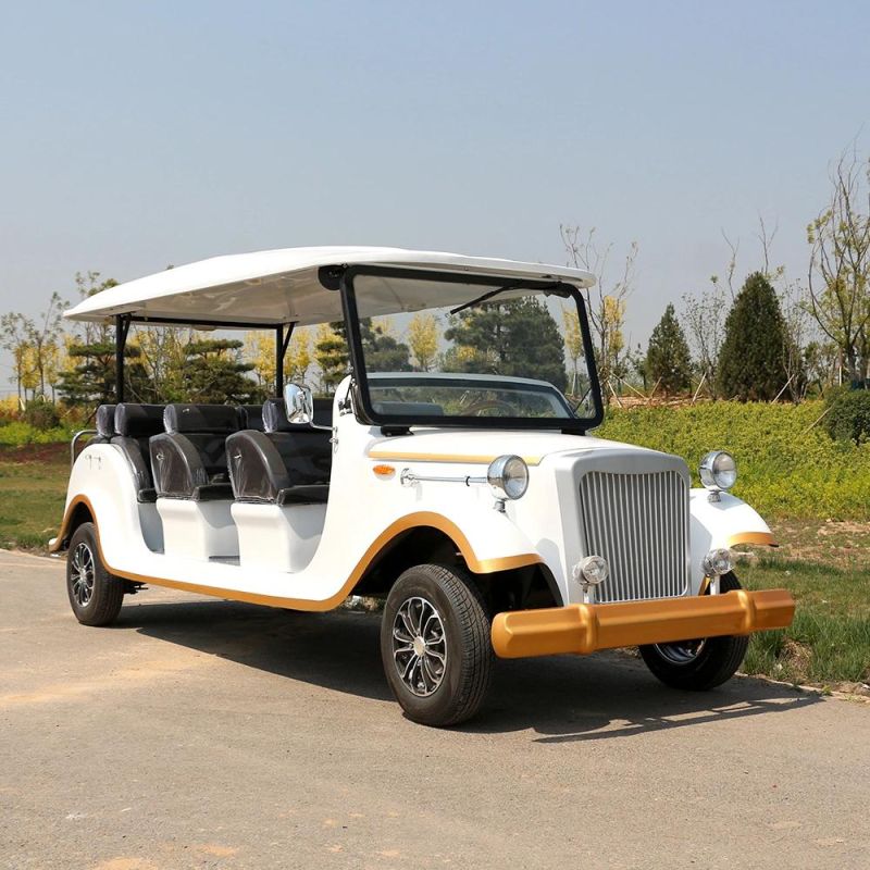 11 Seaters Electric Classic Vintage Sightseeing Car with CE Certificate