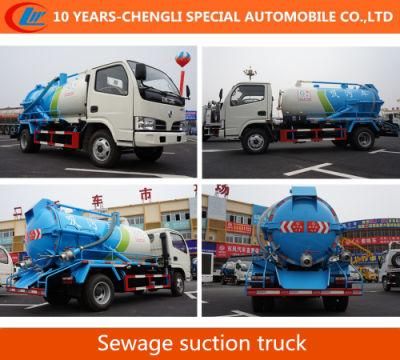4X2 15cbm Sewage Suction Truck 180HP Vacuum Suction Truck