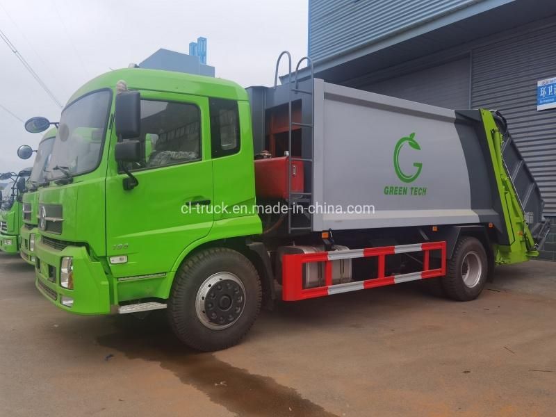 Dongfeng Tianjin Compactor Garbage Truck 10m3 12m3