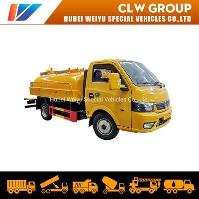 Small 2ton 3mt Fecal Sewage Suction Delivery Truck with Vacuum Bp Jurop Pump for City Sewer Waste Transport