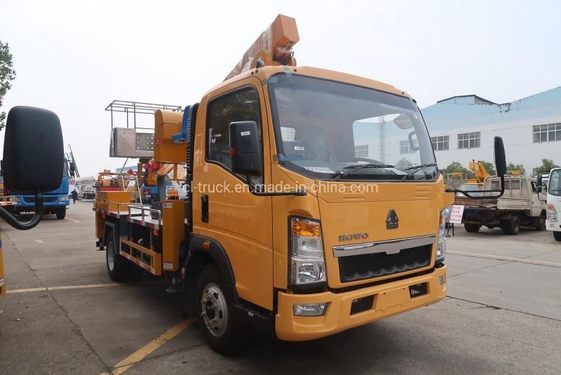 Good Quality HOWO Light 16m 18m 22m High Working Truck Aerial Working Vehicle