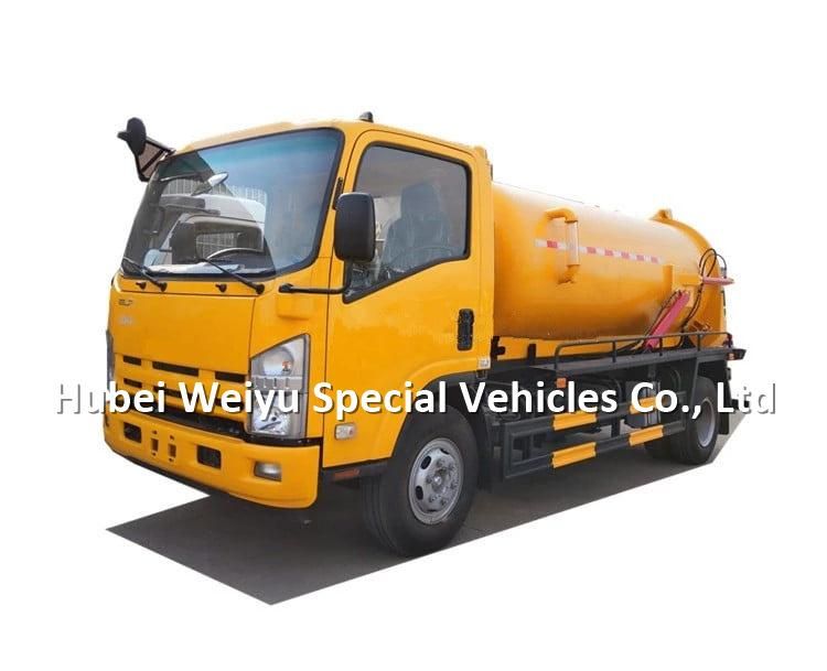 Vacuum Sewer Suction Tanker Truck 6tons Gully Cleaning Emptier