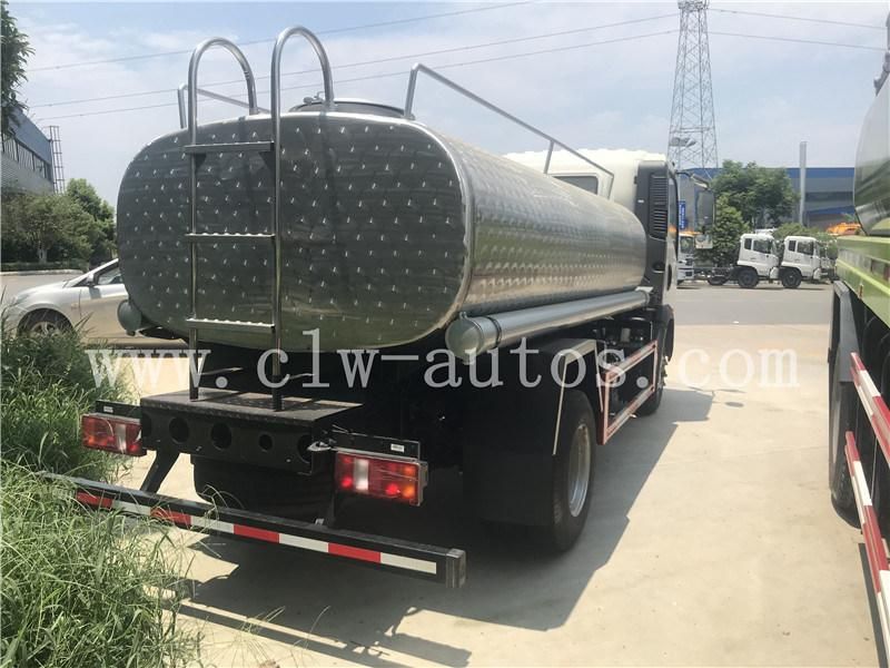 Sinotruk HOWO Light Truck 5000liters 5cbm 304 Stainless Steel Water Tank Delivery Truck