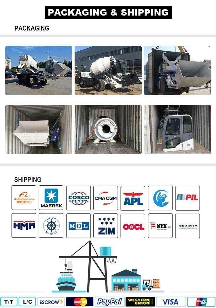 for Sale with Pump Self Loading Mobile Concrete Mixer Car