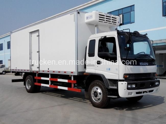 Isuzu 4*2 Heavy Duty Diesel Engine Refrigerated Truck Box Van Food Car