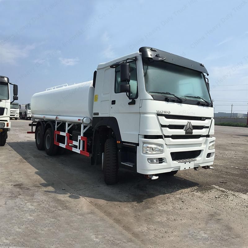 Sinotruk HOWO 6X4 371HP 20m3 Water Spray Bowser Tanker Sprinkler Tank Truck for Sale in Kenya