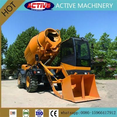 HY420 4.2m3 Auto Loading Concrete Mixer Truck with Powerful 85kw YUCHAI Diesel Engine