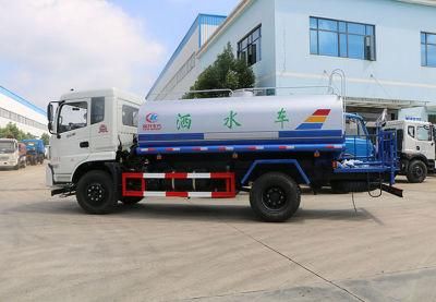 6 Wheel 140HP 8000liters Dongfeng Water Sprinkler Tank Truck