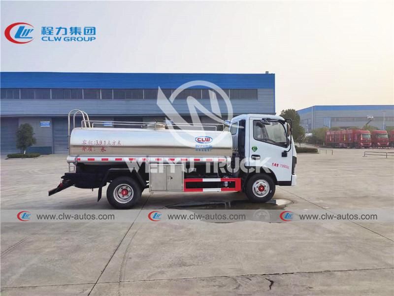 Dongfeng Duolicar Light Truck 5000liters 5cbm 304 Stainless Steel Water Tank Delivery Truck