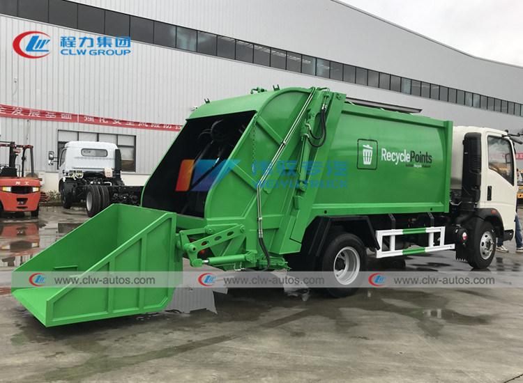 Sinotruck HOWO 6 Wheeler 4*2 140HP 5m3 6m3 Compresssion Garbage Compactor Waste Collection Truck