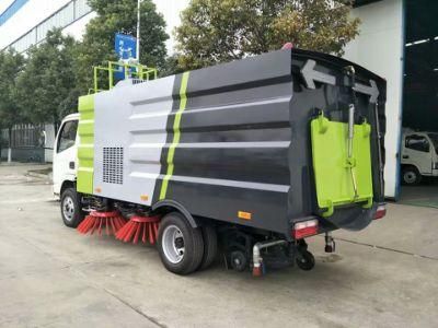 Four Broom Hydraulic System Road Cleaning Truck