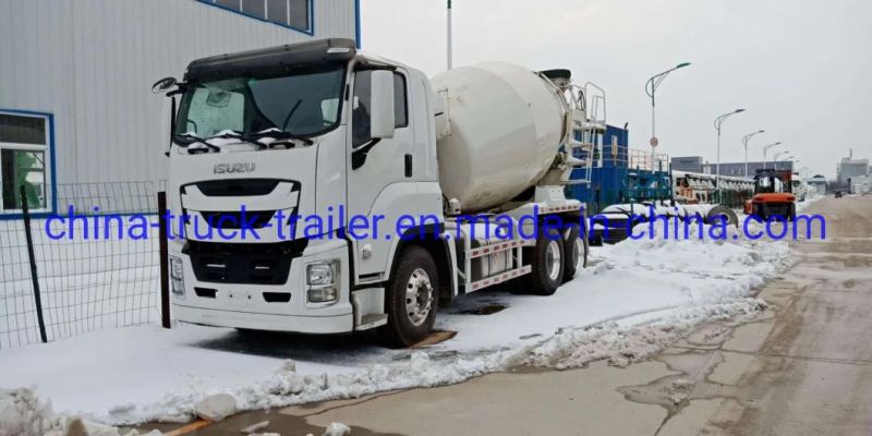 Construction Equipment Isuzu Qingling Chassis Giga 10m3 350HP Cement Mixer Machinery