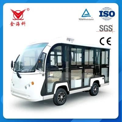 Compact High Performance 11 Seater Sightseeing Electric Car Bus for City