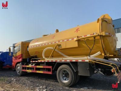 Dongfeng 4*2 Multifunctional Cleaning Sewage Suction Truck Sewer Jet Truck 15 Cubic Meters
