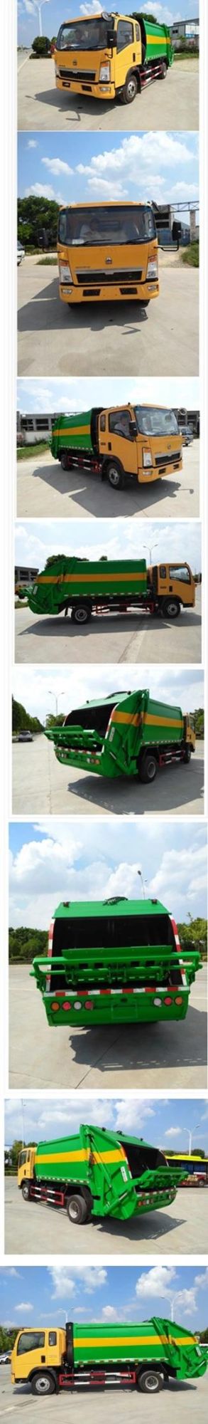 Sinotruk HOWO 4X2 6m3 Compressed Garbage Truck Price