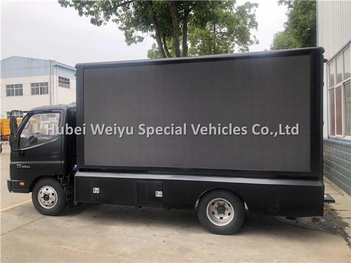 P4 P5 P6 LED Display Foton Advertising Truck Mobile Billboard for Outdoor Road Advertising