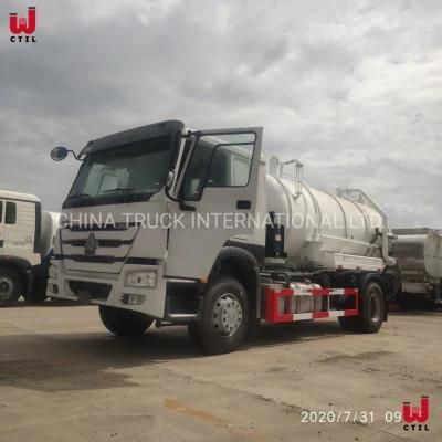 10/12cbm HOWO 4X2 Vacuum Septic Tank Trucks for Sale