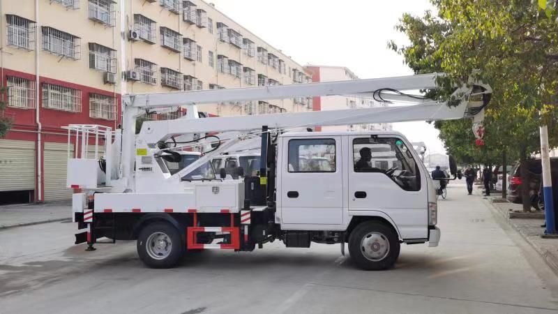 Crank Lifting Platform Truck for Street Lamp Maintenance in Factory Building