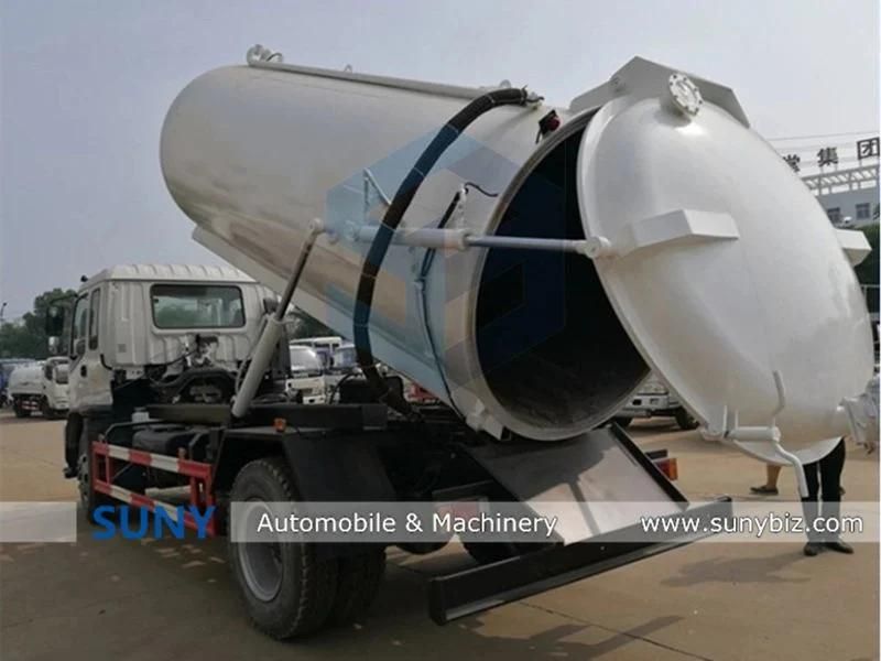 Isuzu 10cbm Vacuum Pump Sewage Sludge Suction Truck