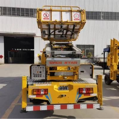 4X2 28m 38m 45m Truck Mounted Ladder Lift for Sale Aerial Moving Truck