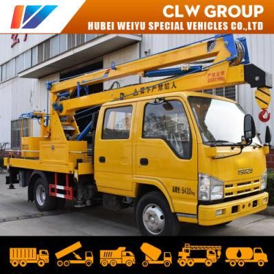 Isuzu 14m 16m Manlift Aerial Platform Truck Cherry Picker High Altitude Operation Truck Mounted Boom Lift