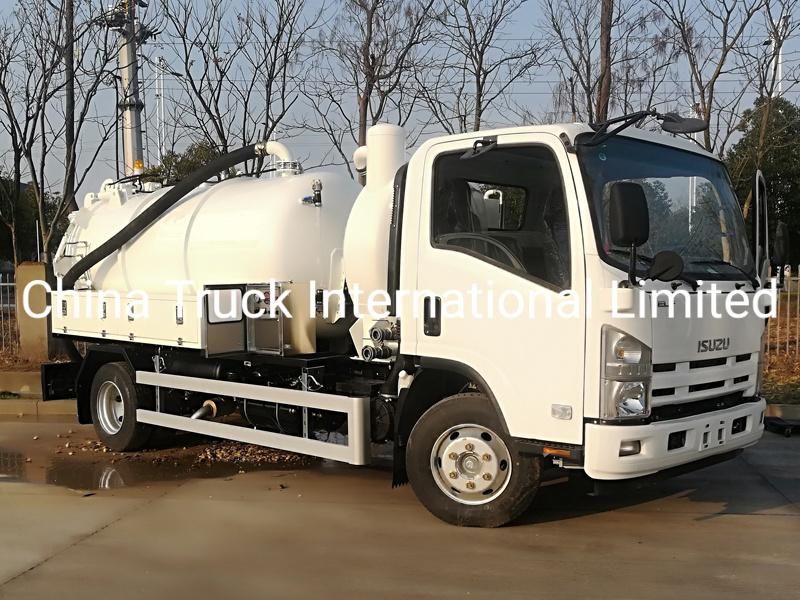 Isuzu Nqr 700p 4*2 189HP Sewage Fecal Suction Truck