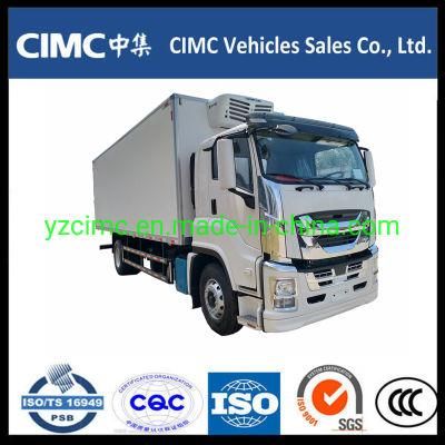 China Isuzu Giga 6X4 380HP Refrigerated Refrigerator Van Truck 25FT