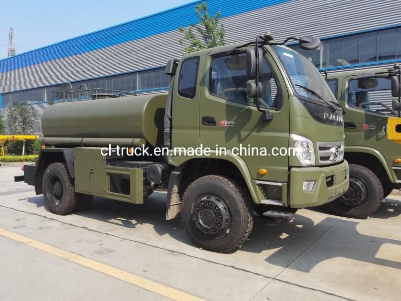 Foton Forland 4X4 Full Drive Yuchai Engine Water Tank Truck 5000liters 6000liters