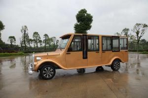China Manufacturer Vintage Resort Bus Sightseeing Classic Electric Car