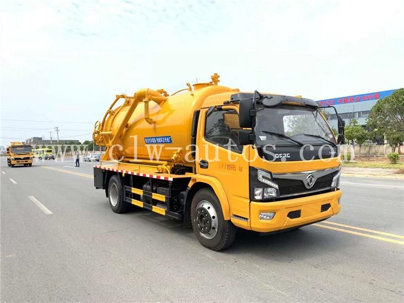 Dongfeng 4X2 Furuika 5000liters 5cbm 5m3 Small Vacuum Sewage Suction Truck Sewer Suction Truck Septic Tank Truck