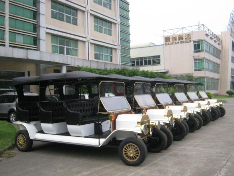 Electric Vintage Classic Sightseeing Car Tourist Sightseeing Retro Electric Classic Car