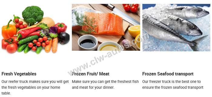 Frozen Meat Fish Cold Drink Beverage Transportation Thermo King Denso Carrier Refrigerator Freezer Box Van Truck with 4ton 5ton Loading