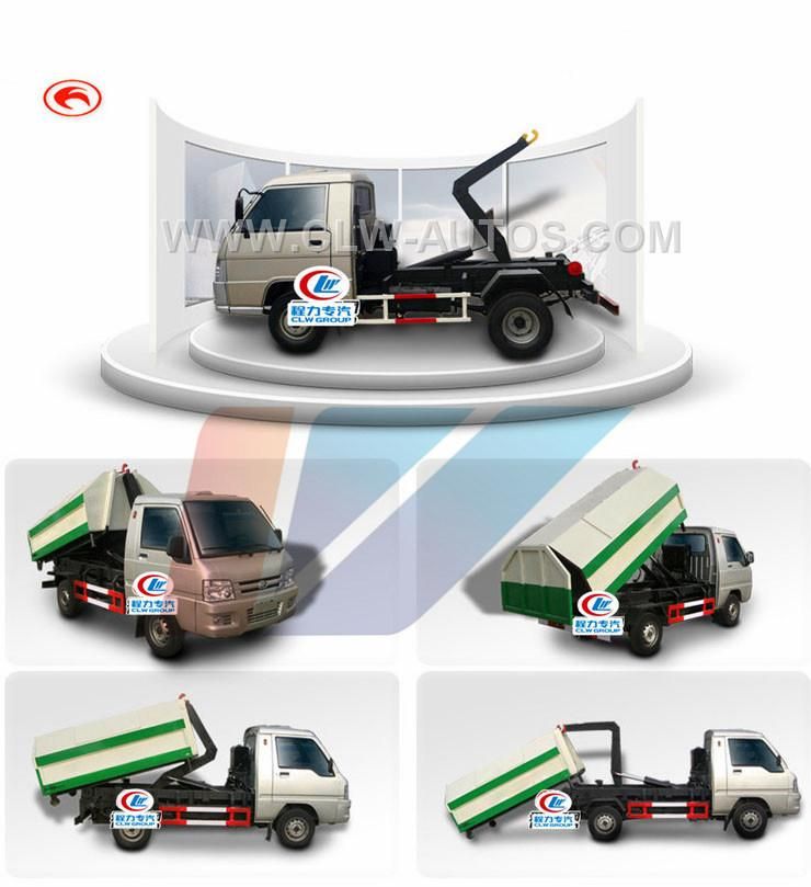 Special Vehicle 4cbm 5cbm 6cbm Solid Waste Management 3ton 4ton 5ton Mini Hook Lift Garbage Bin Truck