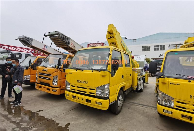 Isuzu 100p 16m 18m 20m Telescopic Arm High Aerial Altitude Working Truck