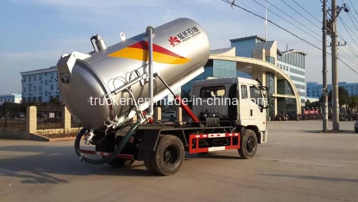Forland 8tons Mobile Sewage Suction Vehicle Vacuum Tank for Sewer Cleaning